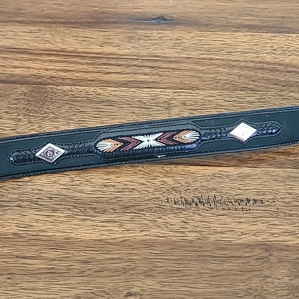 Men's 3D leather belt Western Size 42